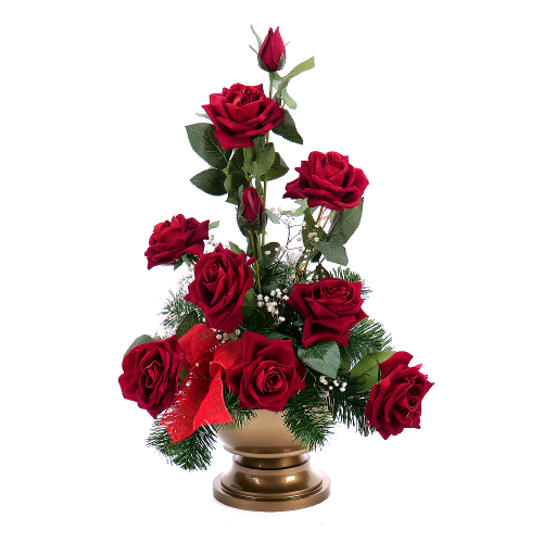 Irigo smútočný aranžmán červené ruže