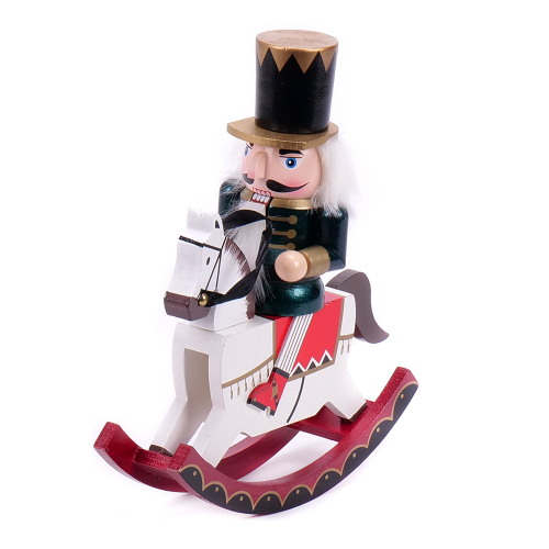 Luskáčik na koni L17 30cm drevo