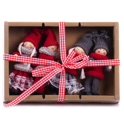 Figurka vianočná x4 L153 mix balenie