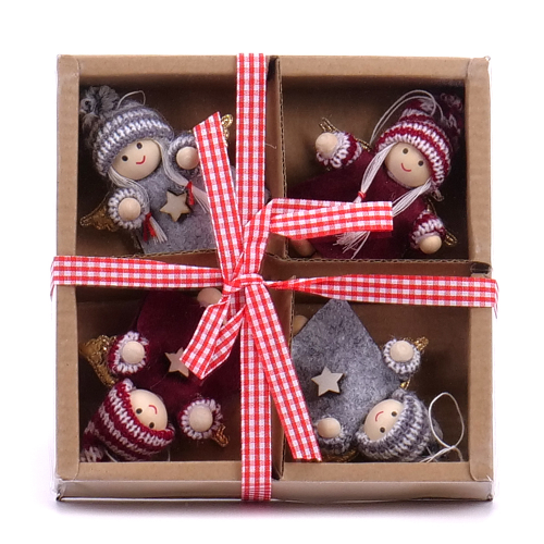 Figurka vianočná x4 L161 mix balenie