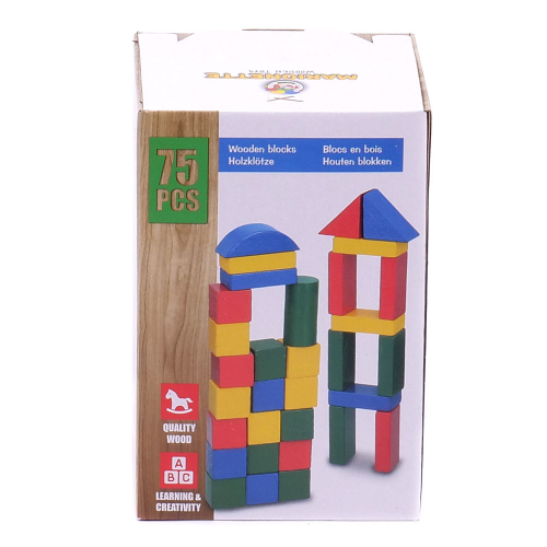 Kocky hra 75ks/balenie drevo