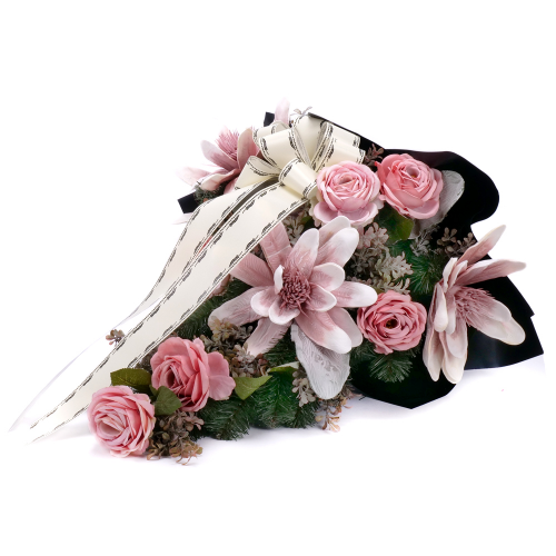 Irigo smútočná kytica penové kvety a ruže