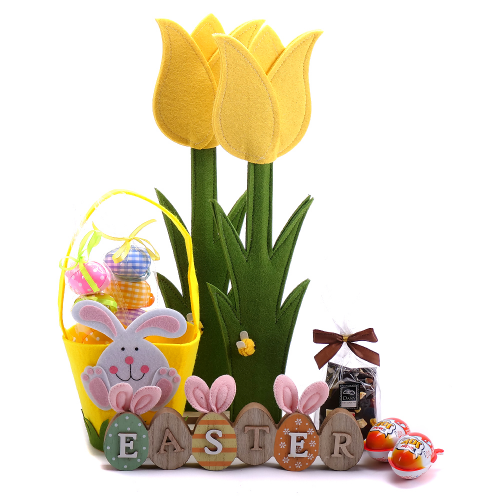 Darčekový set tulipány a veľkonočné vajíčka