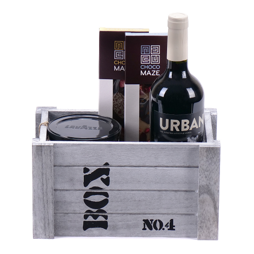 Darčekový drevený box Urban Malbec