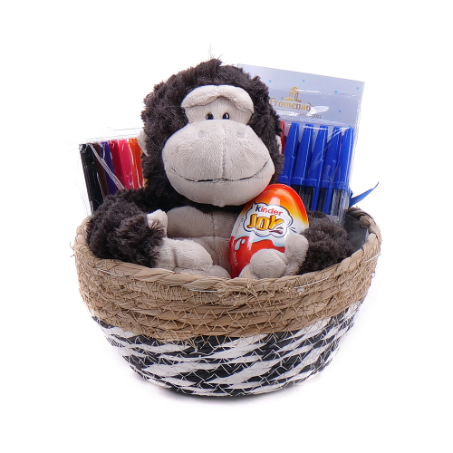 Darčekový detský set s plyšovou opičkou
