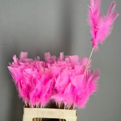 Stick Feather Lt. Pink 14cm