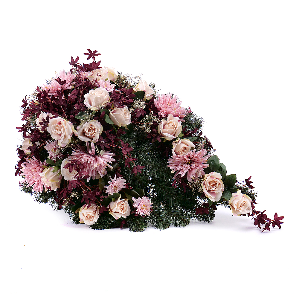 Irigo smútočná slza ružové a marhuľové kvety
